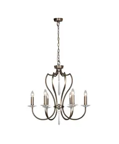 Полилей Pimlico 6xE14 Dark Bronze Elstead Lighting PM6-DB | Osvetlenieto.bg