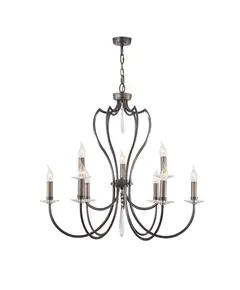 Полилей Pimlico 9xE14 Dark Bronze Elstead Lighting PM9-DB | Osvetlenieto.bg