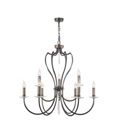 Полилей Pimlico 9xE14 Dark Bronze Elstead Lighting PM9-DB | Osvetlenieto.bg