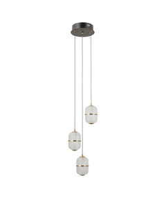 LED Полилей Alani PND-34375-3-BK Italux 15W 3000K | Osvetlenieto.bg