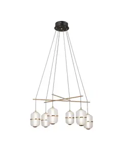 LED Полилей Alani PND-34375-6-BK Italux 32W 3000K | Osvetlenieto.bg