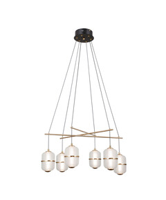 LED Полилей Alani PND-34375-6-BK Italux 32W 3000K | Osvetlenieto.bg