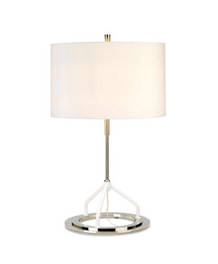 Настолна лампа Vicenza 1xE27 Dark Grey Polished Nickel Elstead Lighting VICENZA-TL-WPN | Osvetlenieto.bg