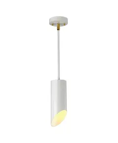 Пендел Quinto 1xE27 White Aged Brass Elstead Lighting QUINTO1P-WAB | Osvetlenieto.bg
