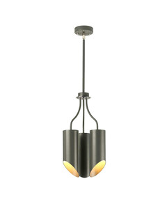 Полилей Quinto 3xE27 Dark Grey Polished Nickel Elstead Lighting QUINTO3-GPN | Osvetlenieto.bg