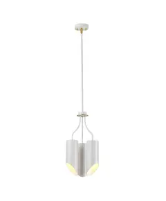 Полилей Quinto 3xE27 White Aged Brass Elstead Lighting QUINTO3-WAB | Osvetlenieto.bg