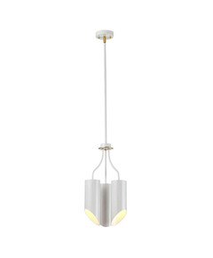 Полилей Quinto 3xE27 White Aged Brass Elstead Lighting QUINTO3-WAB | Osvetlenieto.bg