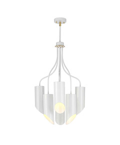Полилей Quinto 6xE27 White Aged Brass Elstead Lighting QUINTO6-WAB | Osvetlenieto.bg