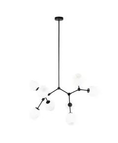 Полилей Ferral PND-75075-8-BK-WG Italux 8xE27 | Osvetlenieto.bg