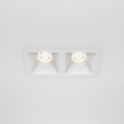 LED Луна за вграждане Alfa LED DL043-02-10W3K-D-SQ-W Maytoni 2x10W 3000K | Osvetlenieto.bg