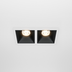 LED Луна за вграждане Alfa LED DL043-02-10W3K-D-SQ-WB Maytoni 2x10W 3000K | Osvetlenieto.bg