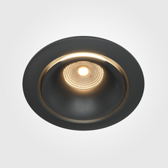 LED Луна за вграждане Yin DL031-L12W3K-D-B Maytoni 12W 3000K | Osvetlenieto.bg