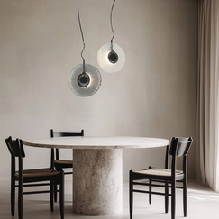 LED Полилей Zambelis 23075 PENDANT LED LIGHT 11W 3000K METAL-GLASS, BLACK-CLEAR GLASS | Osvetlenieto.bg