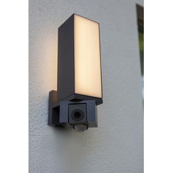 Външна лампа CUBA PIR сензор + smart security camera Lutec LED 20W IP44 5193812118 | Osvetlenieto.bg