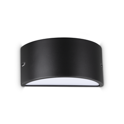 Фасаден аплик REX-2 AP1 NERO 118635 Ideal Lux 1xE27 IP44 | Osvetlenieto.bg