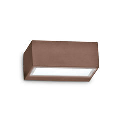 Фасаден аплик TWIN AP1 COFFEE 213330 Ideal Lux 1xG9 IP44 | Osvetlenieto.bg