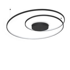 LED Плафон OZ PL D100 ON-OFF NERO 3000K 364995 Ideal Lux | Osvetlenieto.bg