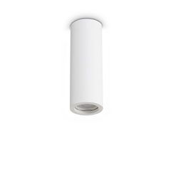 Луна за открит монтаж LOOK PL1 ROUND D70 H200 GESSO 355740 Ideal Lux 1xGU10 | Osvetlenieto.bg