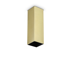 Луна за открит монтаж LOOK PL1 SQUARE D60 H200 OTTONE 371504 Ideal Lux 1xGU10 | Osvetlenieto.bg