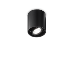 Луна за открит монтаж MOOD PL1 D09 ROUND NERO 243924 Ideal Lux 1xGU10 | Osvetlenieto.bg