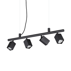 Полилей DYNAMITE SP4 SQUARE NERO 371382 Ideal Lux 4xGU10 | Osvetlenieto.bg