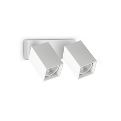 Спот DYNAMITE AP2 SQUARE BIANCO 371221 Ideal Lux 2xGU10 | Osvetlenieto.bg