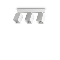 Спот DYNAMITE PL3 LINEAR SQUARE BIANCO 367415 Ideal Lux 3xGU10 | Osvetlenieto.bg