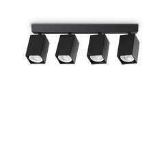 Спот DYNAMITE PL4 LINEAR SQUARE NERO 371368 Ideal Lux 4xGU10 | Osvetlenieto.bg