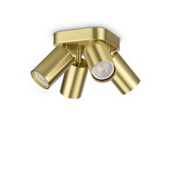 Спот DYNAMITE PL4 ROUND OTTONE 371306 Ideal Lux 4xGU10 | Osvetlenieto.bg