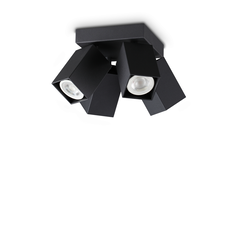 Спот DYNAMITE PL4 SQUARE NERO 371313 Ideal Lux 4xGU10 | Osvetlenieto.bg