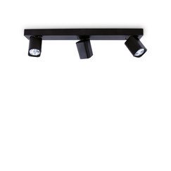 Спот RUDY PL3 SQUARE NERO 321516 Ideal Lux 3xGU10 | Osvetlenieto.bg