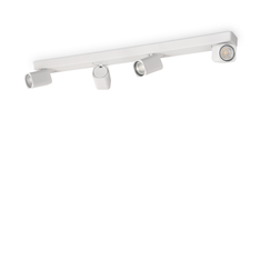 Спот RUDY PL4 SQUARE BIANCO 294827 Ideal Lux 4xGU10 | Osvetlenieto.bg