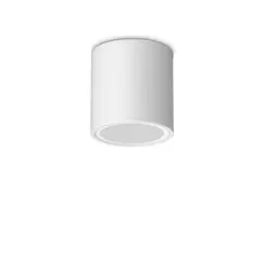 Външен плафон TECHO PL1 D09 ROUND BIANCO 318127 Ideal Lux 1xGU10 IP54 | Osvetlenieto.bg