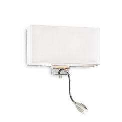 Аплик HOTEL AP2 BIANCO 035949 Ideal Lux 2xE27/LED | Osvetlenieto.bg