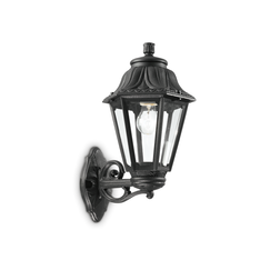 Фасаден аплик DAFNE AP1 BIG NERO 101491 Ideal Lux 1xE27 IP55 | Osvetlenieto.bg