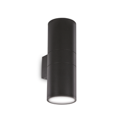 Фасаден аплик GUN AP2 BIG NERO 092317 Ideal Lux 2xE27 IP54 | Osvetlenieto.bg
