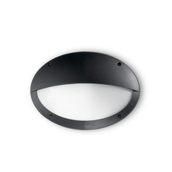 Фасаден аплик POLAR-2 AP1 OVAL NERO 096728 Ideal Lux 1xE27 IP66 | Osvetlenieto.bg