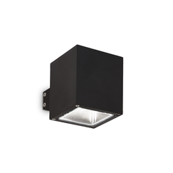 Фасаден аплик SNIF AP1 SQUARE NERO 123080 Ideal Lux 1xG9 IP44 | Osvetlenieto.bg