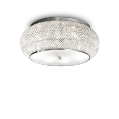 Плафон PASHA' PL10 CROMO 100746 Ideal Lux 10xE14 | Osvetlenieto.bg