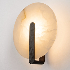 LED Аплик Zambelis 2553 WALL LED LIGHT 5W 3000K ALABASTER - RUST | Osvetlenieto.bg