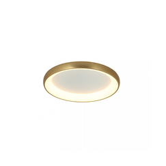 LED Плафон ZAMBELIS 2042 CEILING LIGHT ALUMINIUM & ACRYLIC BRUSHED GOLD MATT 30W 3000K | Osvetlenieto.bg