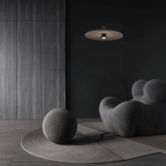 LED Полилей Zambelis 25176 PENDANT LED LIGHT 13W 3000K ACOUSTIC LIGHT GREY - BLACK | Osvetlenieto.bg