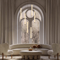 LED Полилей Zambelis 2541 PENDANT LED LIGHT 20W 3000K TRIAC SANDY BLACK - ALABASTER | Osvetlenieto.bg