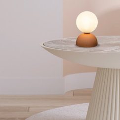 Настолна лампа Zambelis 2590 TABLE LIGHT 1xG9 CLAY TERRACOTTA - BLACK | Osvetlenieto.bg