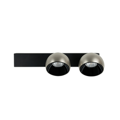 LED Аплик ZAMBELIS 25343 WALL LED LIGHT 25W 3000K SANDY BLACK BASE - BRUSHED NICKEL SHADE | Osvetlenieto.bg