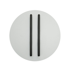 LED Аплик Zambelis 2573 WALL LED LIGHT 13W 3000K TRIAC BLACK MATT STICK - SANDY GREY BASE | Osvetlenieto.bg