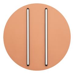 LED Плафон ZAMBELIS 2569 CEILING LED LIGHT 43W 3000K BLACK MATT STICK - SANDY BRICK RED BASE | Osvetlenieto.bg