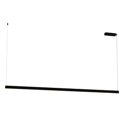 LED Полилей ZAMBELIS 2558 PENDANT LED LINE LIGHT 42W 3000K TRIAC SANDY BLACK | Osvetlenieto.bg