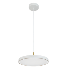 LED Полилей ZAMBELIS 25146 PENDANT LED LIGHT 17W 3000K WHITE MATT - BRUSHED BRASS | Osvetlenieto.bg