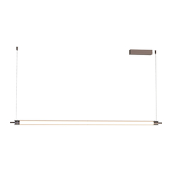 LED Полилей ZAMBELIS 25446 PENDANT LED LINE LIGHT 33W 3000K TRIAC BRUSHED COFFEE | Osvetlenieto.bg